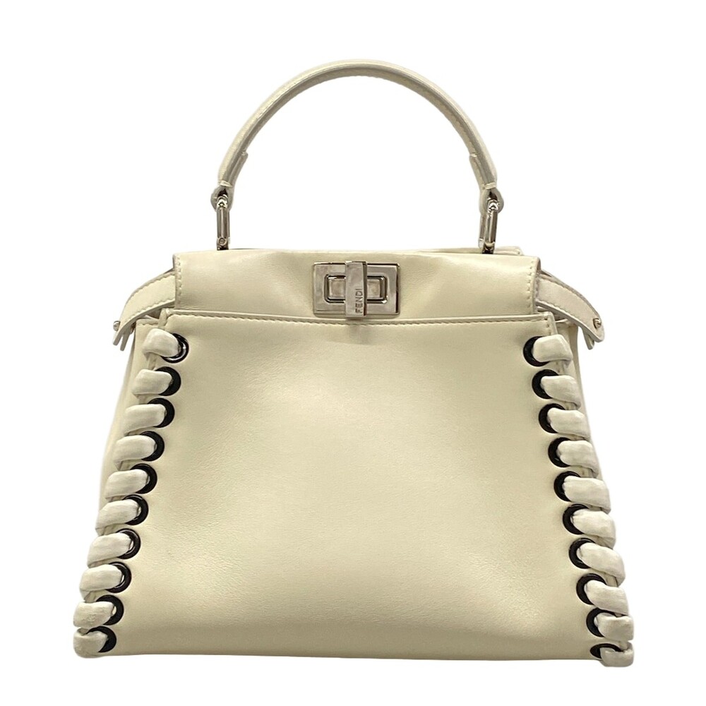 Fendi Peekaboo Iconic Small White #315321F12B